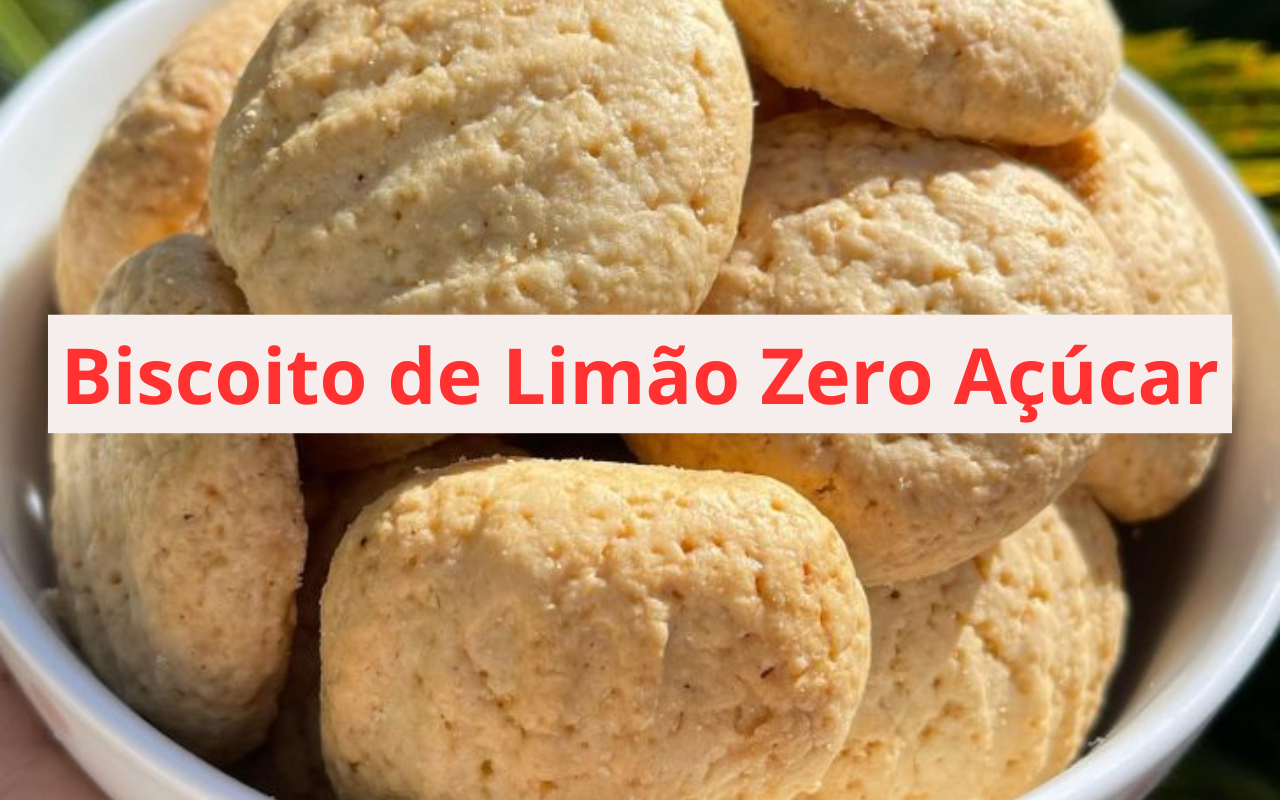 Biscoito de Limão Zero Açúcar