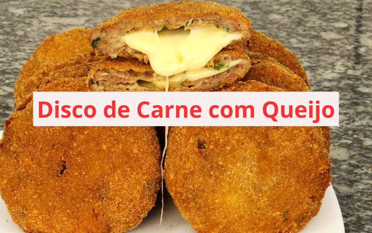 Disco de Carne com Queijo